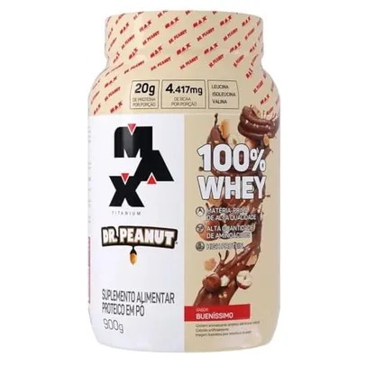 [Rec] 100% Whey Max Titanium x Dr. Peanut (900g), Sabor Bueníssimo