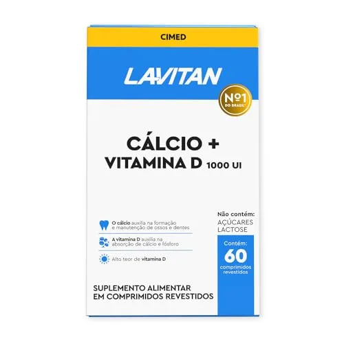 (LEV2PAG1) LAVITAN CALCIO + D1000UI COMP REV FRX60, Azul, Pequeno