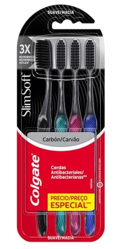 (R$14,40 REC/Mais por Menos) Colgate Escova De Dente Slim Soft 4 Unidades