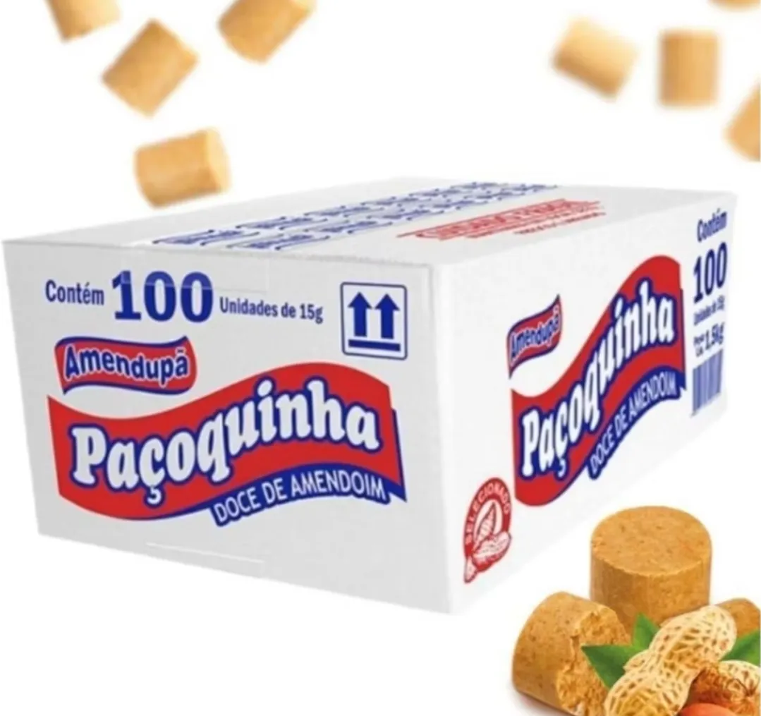 Paçoca Amendupã Rolha 100 Unidades