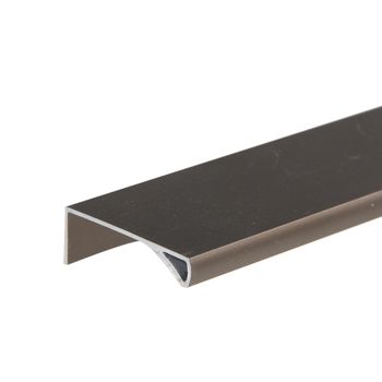 Perfil Puxador Alumínio M3000 15 a 25mm Bronze 3m Leo