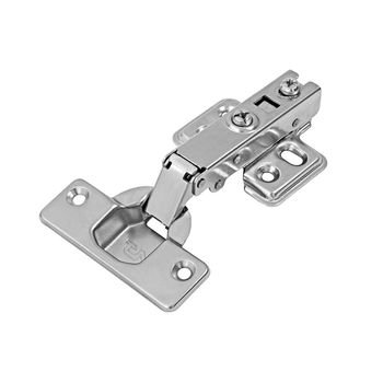 Dobradiça 110º com Amortecedor Reta Calço Fixo Niquelado 35mm 10 un TN