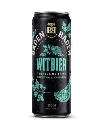 Cerveja Witbier Coentro e Laranja Baden Baden Lata 350ml