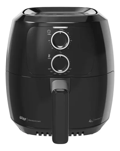 Fritadeira elétrica air fryer Wap family 4L 1500W 127V preto