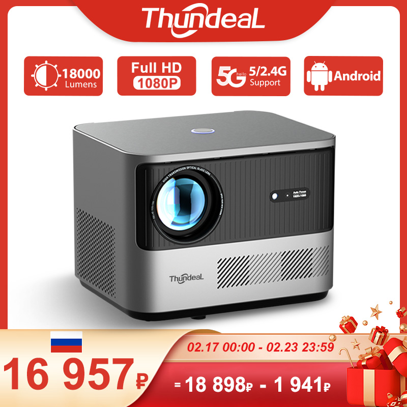 [Envio do Brasil] Projetor TDA6 Full HD 1920x1080 Nativo com Android, WIFI e Espelhamento de Tela, roda 4K