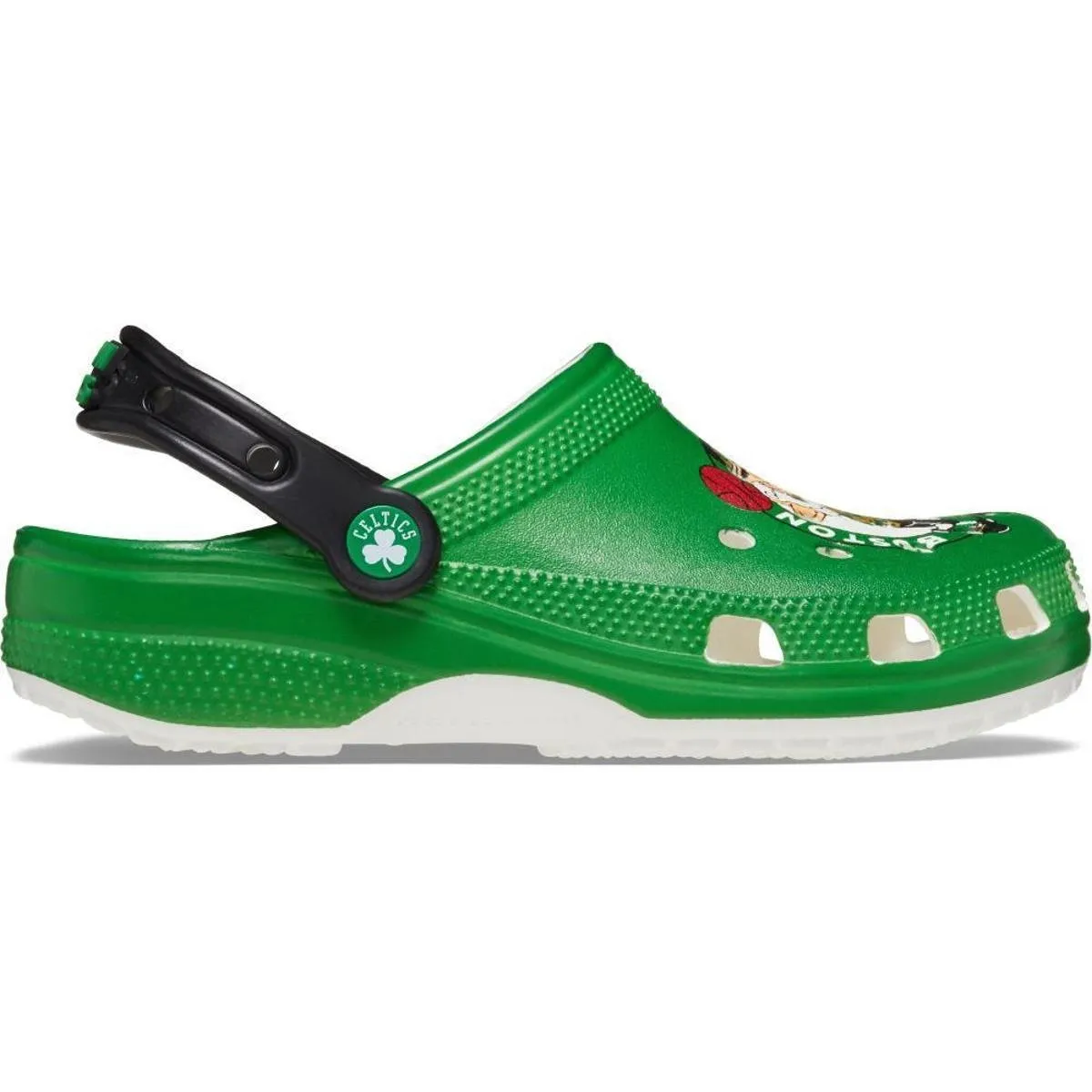 Sandália crocs nba boston celtics clog white