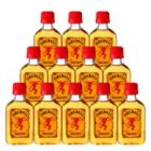 [R$5,4 a Unidade] Miniatura Licor de Canela e Whisky Fireball 50ml 12 Unidades
