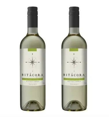 Kit com 2 Vinhos Chileno Bitácora Sauvignon Blanc
