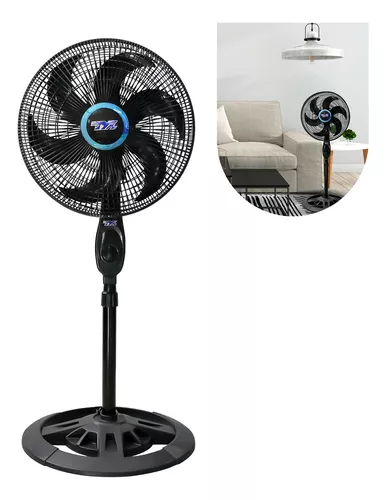 Ventilador De Coluna Chão Silencioso 3 Velocidades Turbo