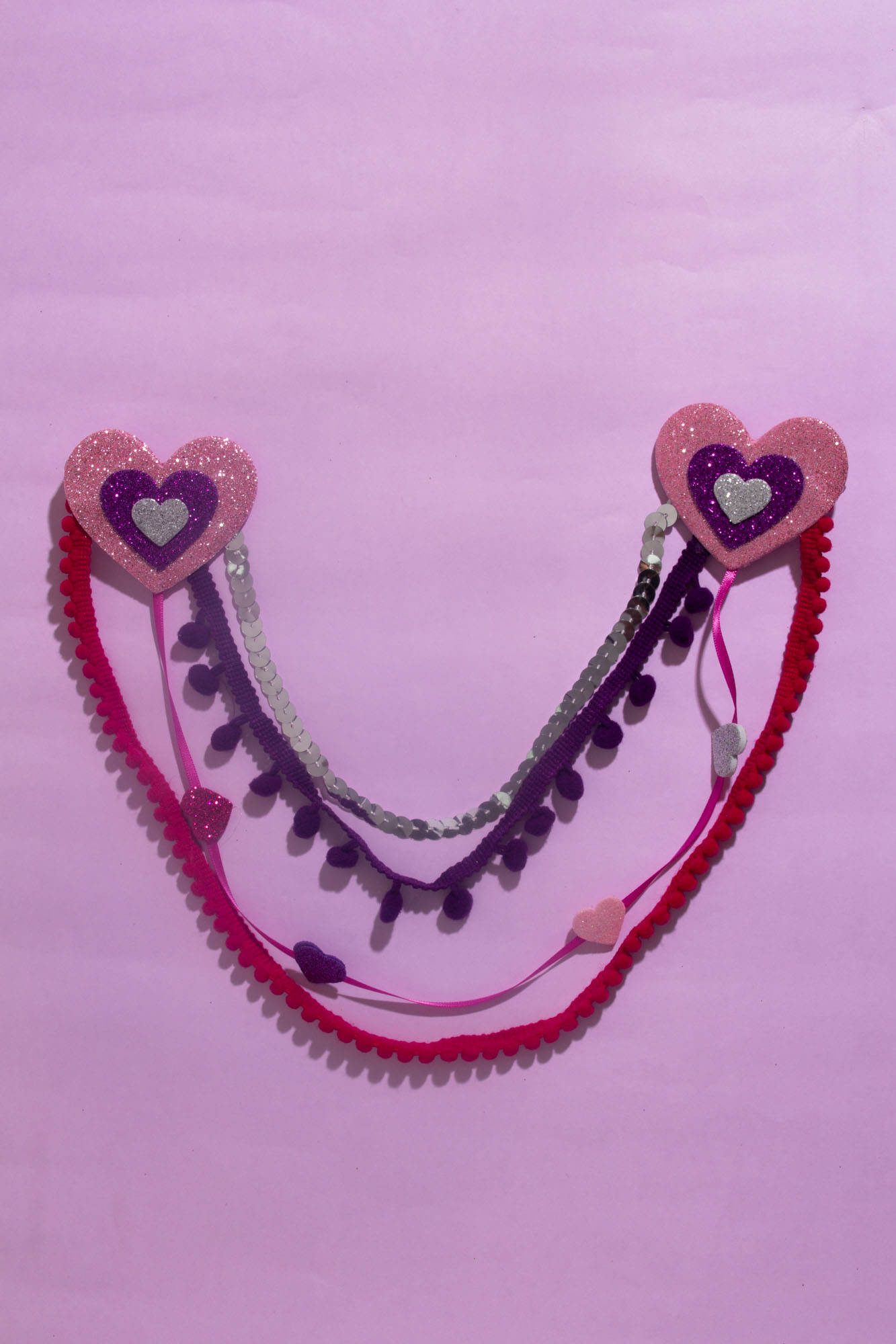 Body Chain Carnaval Com Corações