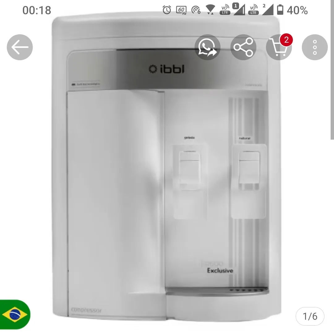 Purificador de Água IBBL FR600 Exclusive
