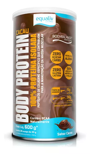 Equaliv Body Protein Whey 600g Cacau Pó