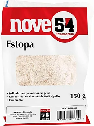 [+Por- R$3.6 ] Nove54, Estopa Branca Para Polimento, Embalagem Com 150 G.