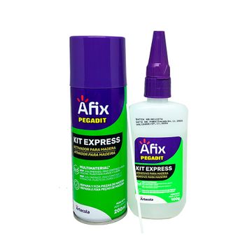 Kit MDF Acelerador de 200ml e Adesivo de 100g Afix