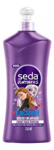 Creme Para Pentear Seda Juntinhos Frozen Brilho Encantado 300ml