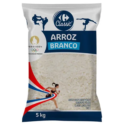 [CC Carrefour][Regional] Arroz Branco Carrefour Classic Olimpíadas 5Kg