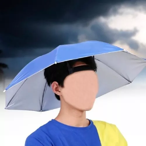 Guarda Sol Chuva De Cabeça Com Proteção Para Pesca / Carnaval / Trilha