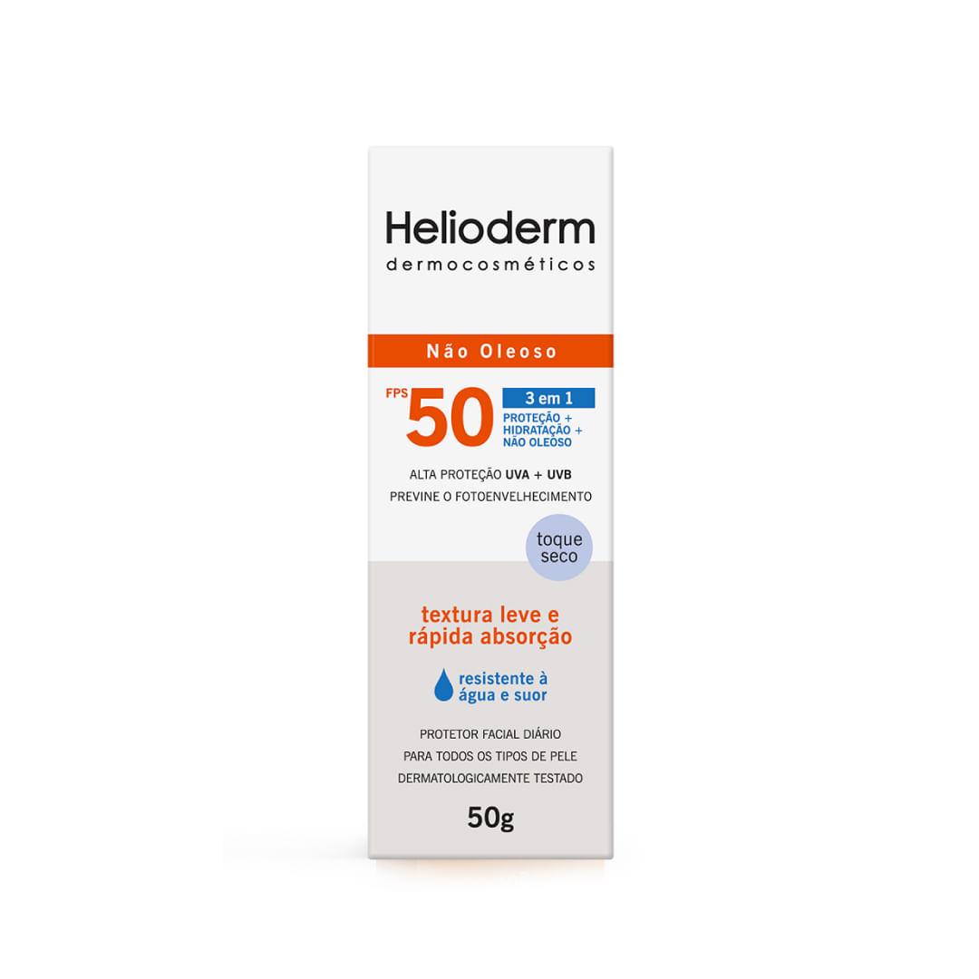 Protetor Solar Facial HELIODERM FPS 50 50g