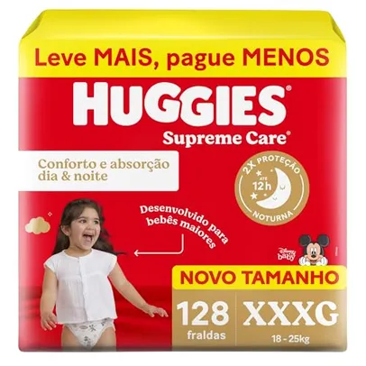Huggies Fralda Supreme Care XXXG 128 Un