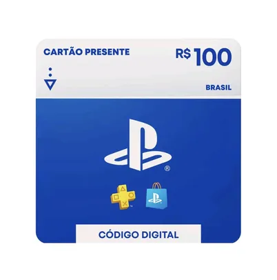 Cartão Presente Digital PlayStation Store R$ 100,00 Sony PlayStation