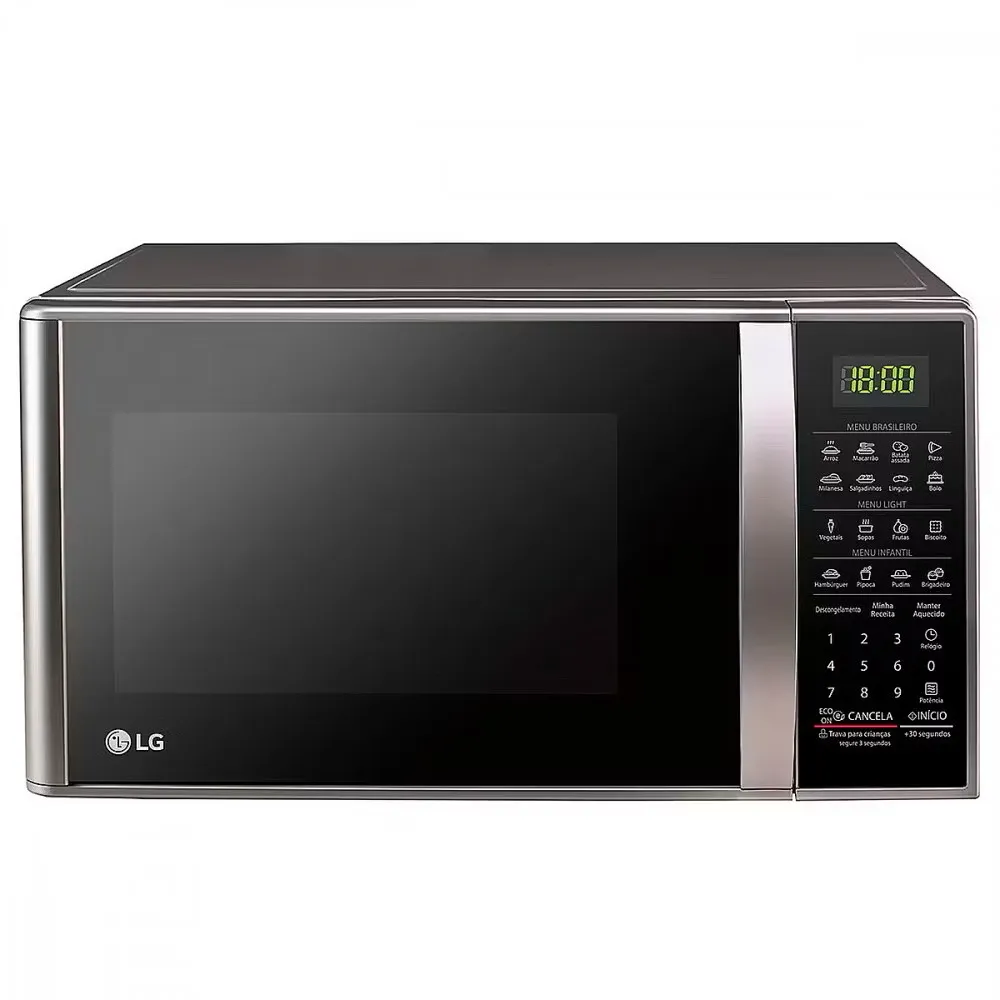Micro-Ondas LG 30L 127V Limpa Fácil Prata/Cinza