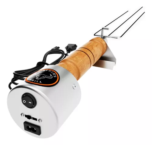 1 Espeto Giratório Elétrico Rotativo Churrasco Brothers Grill