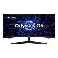 Monitor Gamer Curvo Samsung Odyssey G5 34" WQHD, Ultrawide, 165Hz, 1ms, HDMI e DP, Freesync Premium, Preto - LC34G55TWWLMZD
