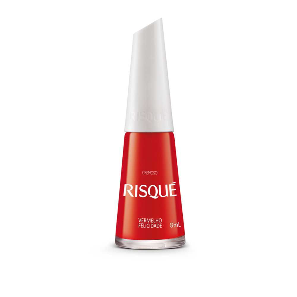Esmalte RISQUÉ ''Vermelho Felicidade'' 8ml sem blister
