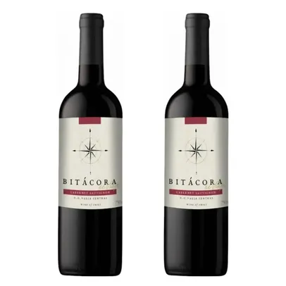 Kit com 2 Vinhos Chileno Bitácora Cabernet Sauvignon