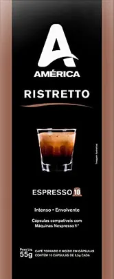 [REC] América Café em Cápsula Ristretto - Compatível com Nespresso