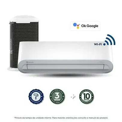Ar Condicionado Split Hi Wall Electrolux Color Wi-Fi Inverter 12.000 Btus Quente e Frio 220v R-32