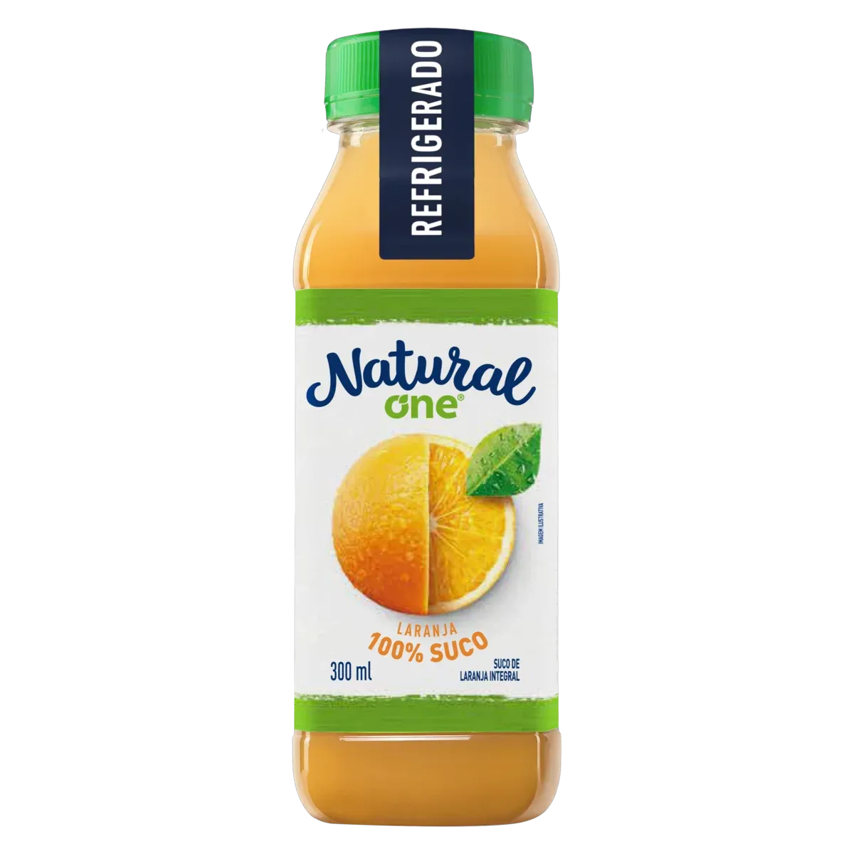 (Leva 4 e pague 2) Suco Integral Laranja Natural One Refrigerado Garrafa 300ml