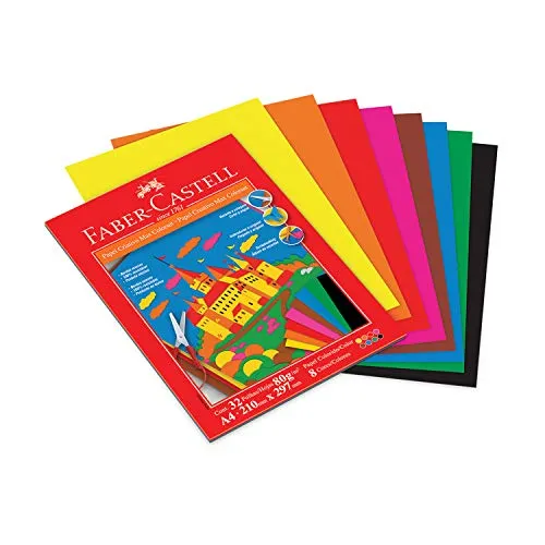 Bloco Criativo Max Colorset 80R 32 Folhas, Faber-Castell, Multicor, A4