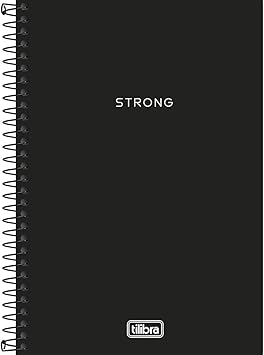 Tilibra - Caderno Espiral Capa Plástica 1/4 Pequeno, Neon, 302732, 14x20cm, Preto, 80 Folhas