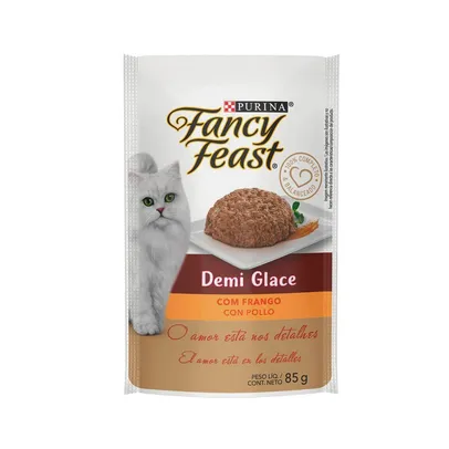 [REGIONAL] Ração Úmida para Gatos Adulto Fancy Feast Demi Glace Frango Sachê 85g