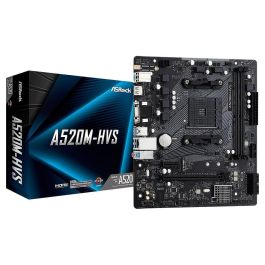 Placa Mãe AsRock A520M-HVS AM4 mATX DDR4 HDMI D-Sub M.2 - 90-MXBE60-A0UAYZ