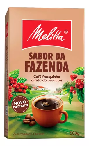 [Levando 8un R$ 20/cada] Café Torrado E Moído Sabor Da fazenda Pacote 500g Melitta