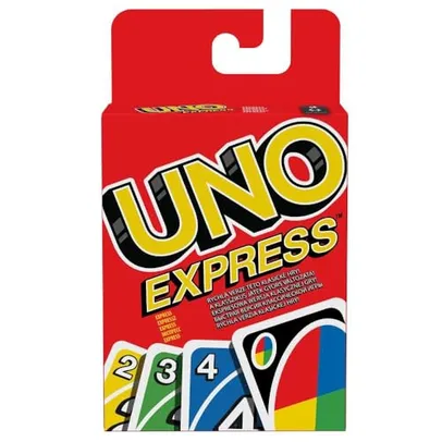 UNO, Jogo de Cartas Express com 56 Cartas, Para Crianças, Adultos & Noite de Jogos, Mattel