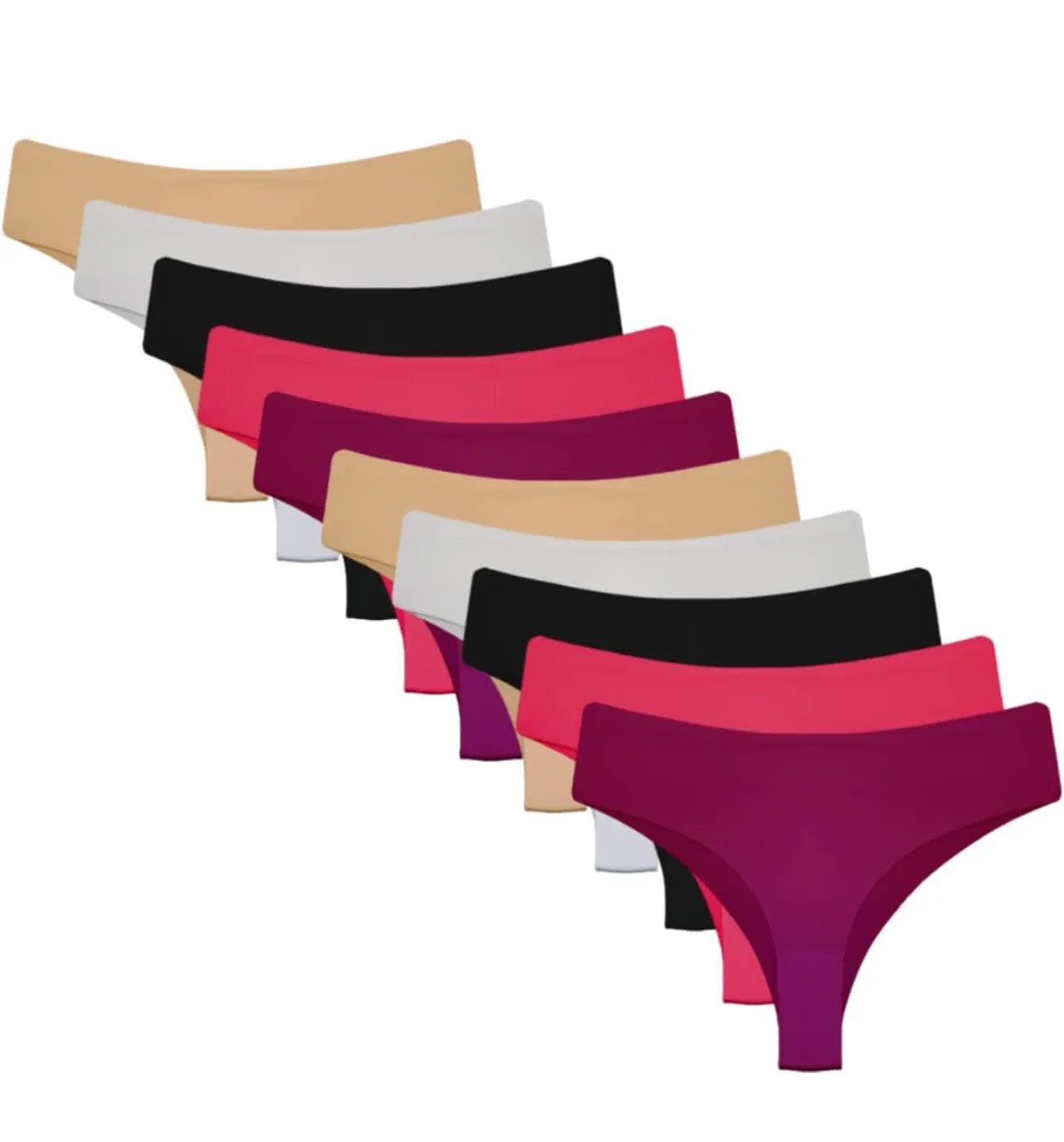 Kit C/10 Calcinhas Tanga Corte A Laser Microfibra Sortida