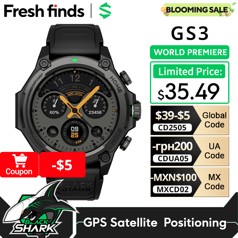 [Com taxa] Blackshark GS3 Smart Watch Versão Global 1.43