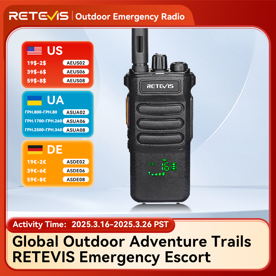 [Com Taxa] Rádio Comunicador Longo Alcance Recarregável RT86 Retevis
