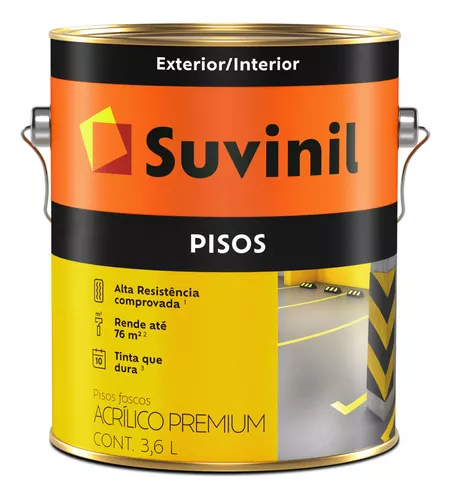Tinta acrílica Suvinil premium cor marrom acabamento fosco 3.6L