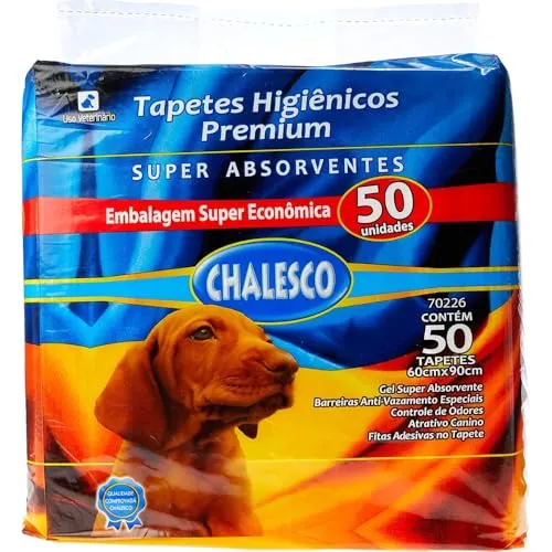 [REC] Chalesco Tapete Higienico Premium 50 Unidades 90x60 cm
