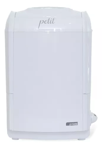 Mini Máquina de lavar semi-automática Praxis Petit branca 1.2kg 127 V