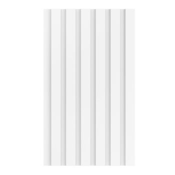 Painel Ripado Branco Max 0,75m² 6 Barras de Encaixe Eucatex