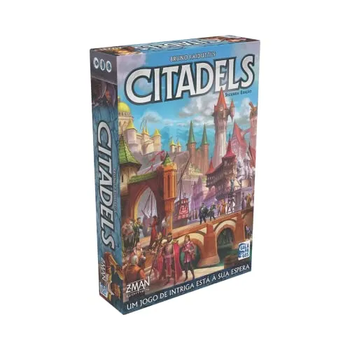 Galápagos Jogos Citadels (Segunda Edição) - Revisada, Jogo de Tabuleiro para Amigos, 1 a 8 jogadores, 30-60 min, CIT201, Multicolor