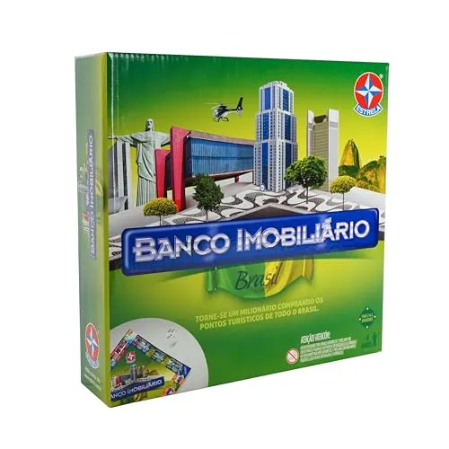 Jogo Banco Imobiliário Brasil Brinquedos Estrela