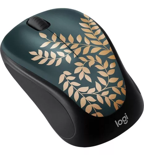 Mouse Logitech M317c - Sem fio - Preto florido