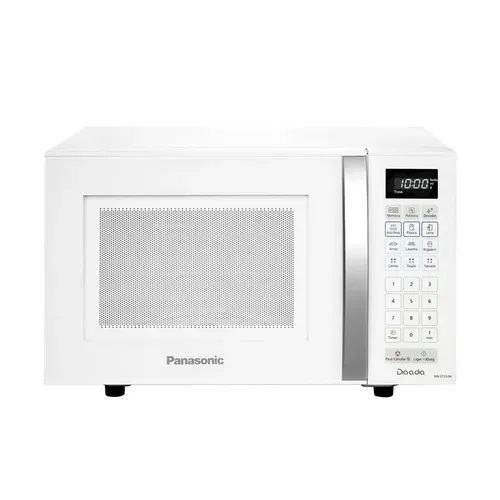 Micro-ondas Panasonic 21 Litros NN-ST25LWRUN, Branco, 110V ou 220V