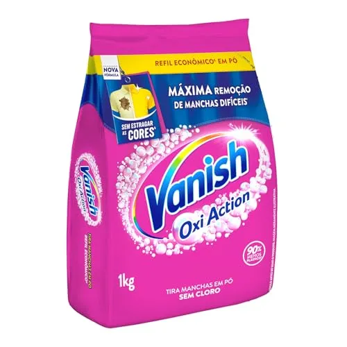 Vanish Multi Power Oxi Action - Tira Manchas em Pó, Refil Econômico para roupas coloridas,1kg
